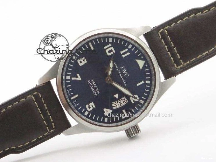 MIROTIME 0405 Mark XVII Le Petit Prince MK Maker 1:1 Best Edition SS Blue Dial A2892 On Brown Leather Strap GoodFit 7379